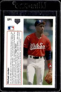 lot 58 image: 1991 Upper Deck Michael Jordan Baseball Rookie #SP1