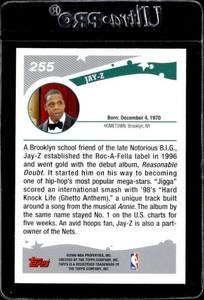 lot 74 image: 2005 Topps Jay-Z Rookie #255