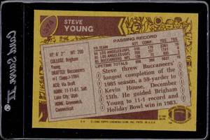 lot 77 image: 1986 Topps Steve Young Rookie #374