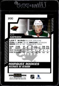 lot 86 image: 2020 O-PEE-CHEE Platinum Kirill Kaprizov Rookie #200