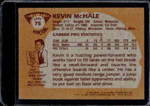 lot 90 image: 1981 Topps Kevin McHale Rookie #75