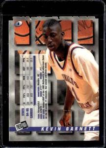 lot 92 image: 1995 Classic Draft Red Die Cut Kevin Garnett Rookie #5