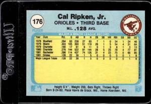 lot 156 image: 1982 Fleer Cal Ripken Jr. Rookie #176
