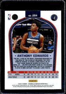 lot 164 image: 2020 Marquee Anthony Edwards Rookie #254