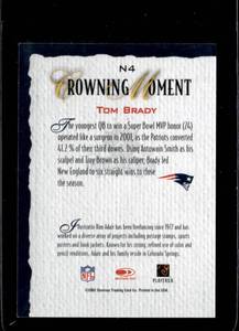 lot 177 image: 2002 Gridiron Kings National Tom Brady #N4 1st Gridiron Kings Card