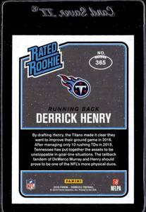 lot 178 image: 2016 Donruss Derrick Henry Rookie #365