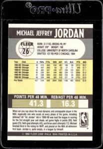 lot 190 image: 1990 Fleer Michael Jordan #26