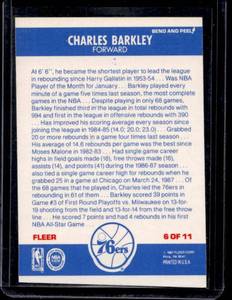 lot 206 image: 1987 Fleer Sticker Charles Barkley #6