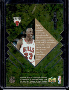 lot 214 image: 1995 SP Championship Shots Michael Jordan #S16