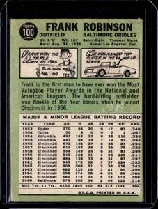 lot 231 image: 1967 Topps Frank Robinson #100