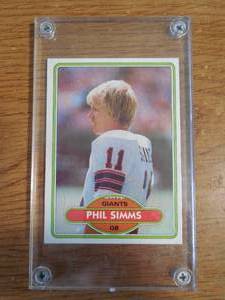 lot 147 image: 1980 Topps Phil Simms Rookie #225