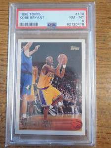 lot 87 image: PSA 8 1996 Topps Kobe Bryant Rookie #138