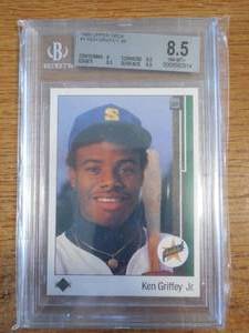 lot 163 image: BGS 8.5 1989 Upper Deck Ken Griffey Jr. Rookie #1