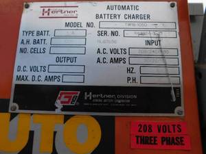 lot 22 image: Hertner 36 Volt Battery Charger