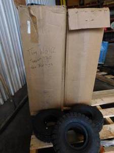 lot 31 image: 16 - Pneumatic Tires with Tubes - 4.10  3.50-4