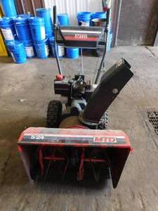 lot 39 image: MTD Snow Blower - For Parts or Repair
