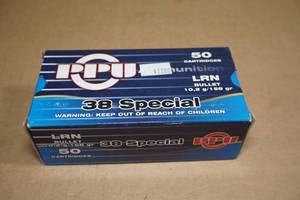 lot 51 image: 50 PPU .38 Special 158 Gr LRN Ammo