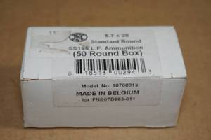 lot 68 image: 50 FNH 5.7 x 28mm 27 Gr HP Ammo
