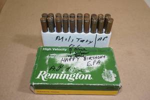 lot 92 image: 20 Reloaded .30-06 Sprg Ammo - Black Tip, Silver Tip, Ball