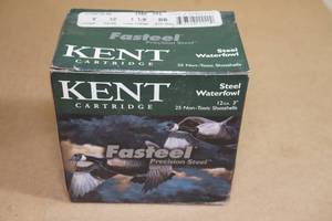 lot 100 image: 25 Kent Fasteel 12 Gauge 3 BB Shot Shotshells