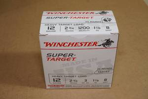 lot 115 image: 25 Winchester Super Target 12 Gauge 2-34 8 Shot Shotshells