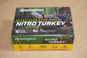 lot 120 image: 10 Remington Nitro Turkey 12 Gauge 3 6 Shot Shotshells