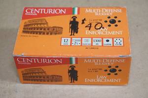 lot 124 image: 10 Centurion Multi-Defense Buckshot 12 Gauge 2-34 Shotshells