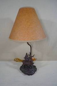 lot 156 image: Deer Theme Desk Lamp