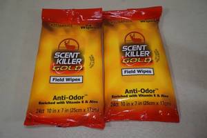 lot 163 image: Scent Killer Gold Anti-Odor Field Wipes