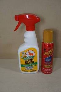 lot 165 image: Scent Killer Clothing Spray and Golden Doe Urine Spray