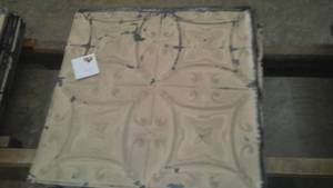 Antique Tin Ceiling Pieces  2 x 2 Quantity 12