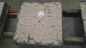 Antique Tin Ceiling Pieces 2 x 2 Quantity 12