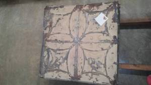 Antique Tin Ceiling Pieces 2 x 2 Quantity 12