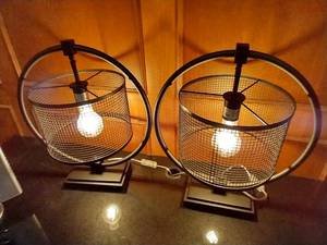 lot 2 image: Pair of Neat Lamps