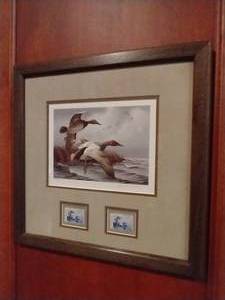 lot 3 image: North Dakota Duck Stamp Print - 1984 David Maass