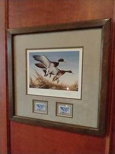 lot 11 image: North Dakota Duck Stamp Print - 1983 Terry Redlin