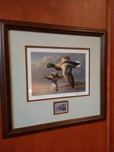 lot 20 image: Federal Duck Stamp Print - 1996 James Hartman
