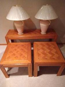 lot 104 image: Tables & Lamps