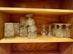 lot 137 image: Shelf Full of Glasses