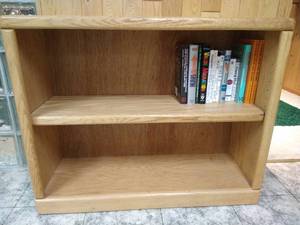 lot 147 image: Small Wooden Bookcase & Books