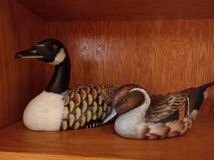 lot 66 image: Unmarked Wood Duck & Goose