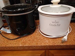 lot 81 image: Two Small Crock Pots