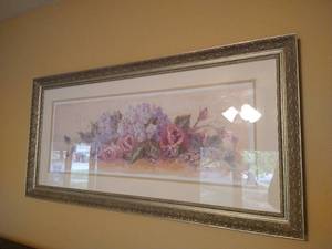 lot 153 image: Floral Wall Art