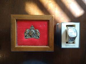 lot 169 image: Kenneth Cole Reaction Watch & Mens Jewelry Box