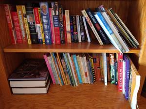 lot 181 image: Two Shelves of Books