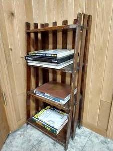 lot 253 image: Small Wooden Shelf & CarGun Books