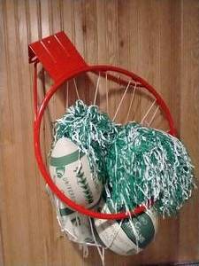 lot 276 image: Basketball RimHoop & UND Sioux Balls