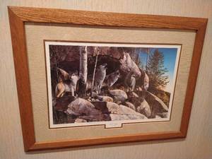lot 295 image: Signed & Numbered Jim Hansel Print - Rocky Outpost