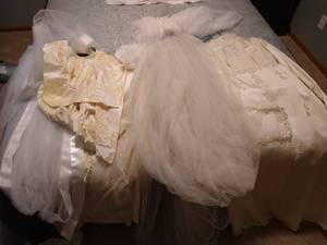 lot 328 image: Vintage Wedding Dresses & Veils