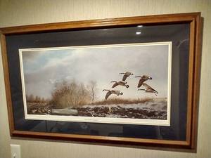 lot 331 image: Signed & Numbered Richard Plasschaert Print - Late Season Canadas